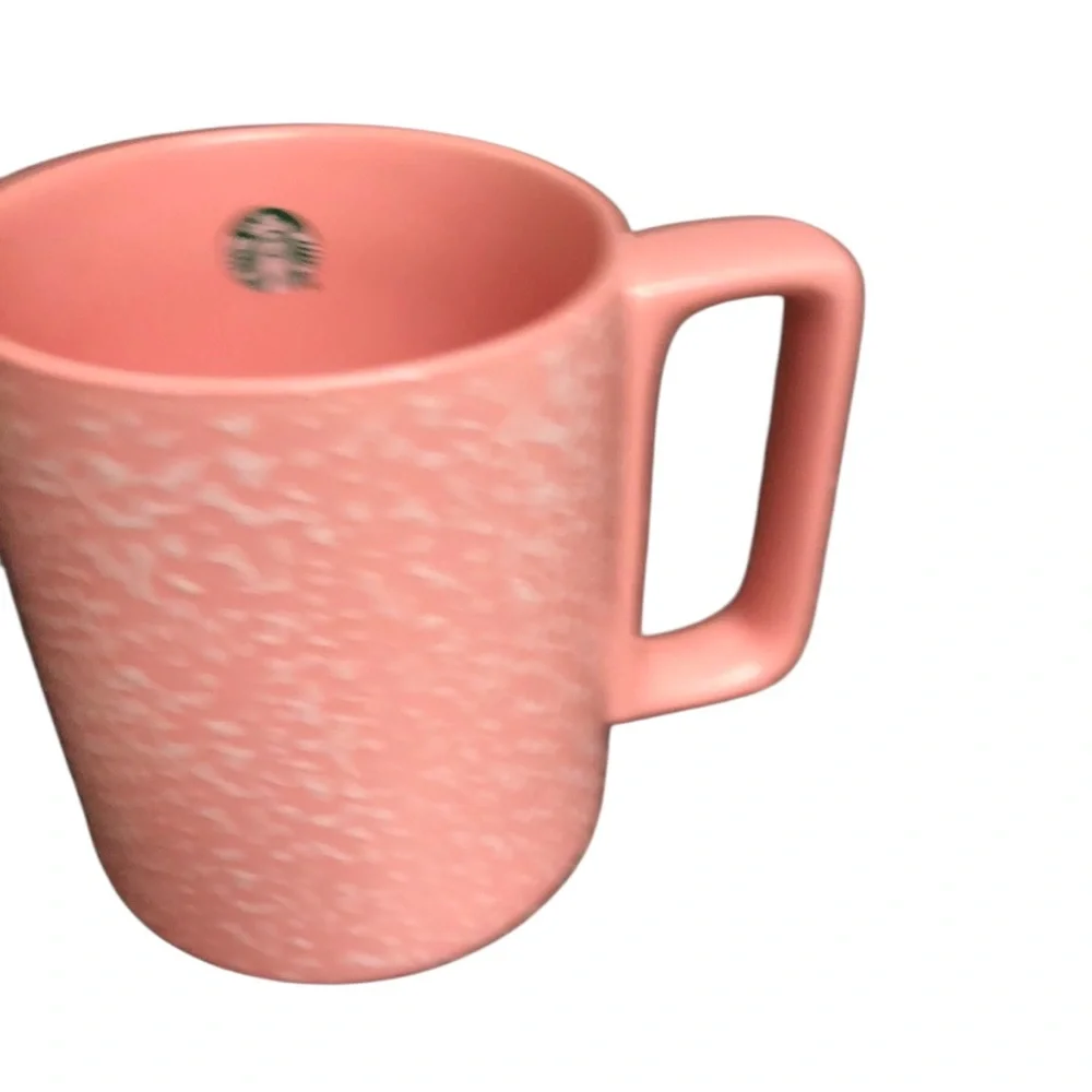 Starbucks Pink & White‎ Speckle Coffee Tea Cup Mug 12oz - Valentine’s Day 2019